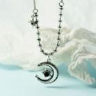 Moon Star Necklace As Shown In Figure - One Size