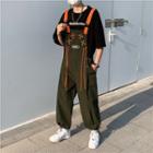 Lace Up Jumper Pants / Elbow-sleeve Lettering T-shirt