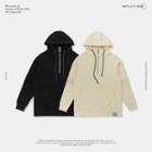 Zipper-front Hooded Pullover