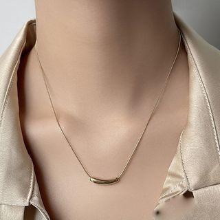 Bar Pendant Necklace Yellow - One Size