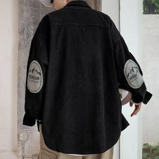 Patched Corduroy Shirt