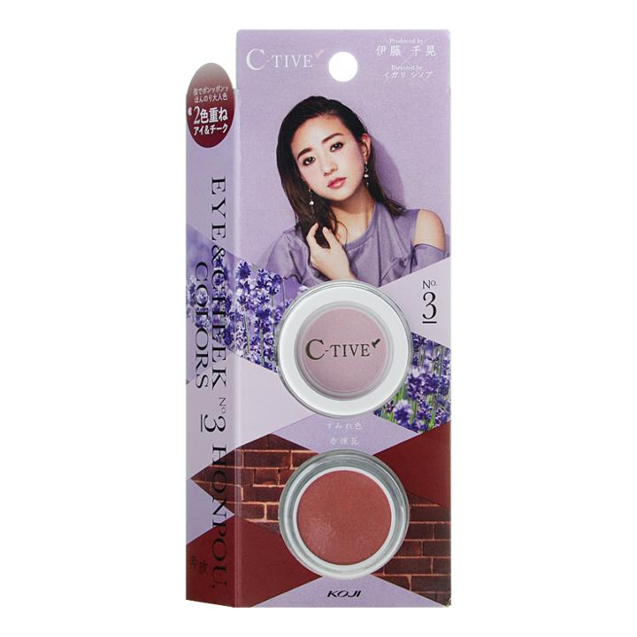 Kose - C-tive Eye & Cheek Colors 03 Honpou 1.8g