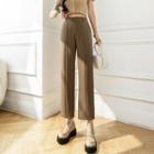 High Waist Cropped Loose Fit Dress Pants