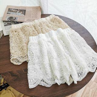Pointelle Knit Shorts