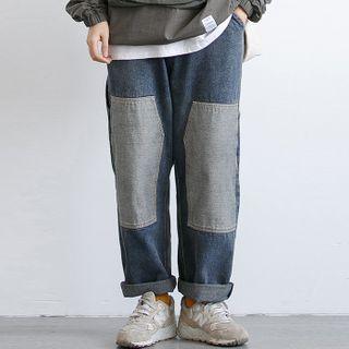 Wide-leg Straight-leg Cargo Jeans