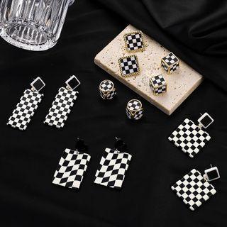 Checker Print Earring (various Designs)
