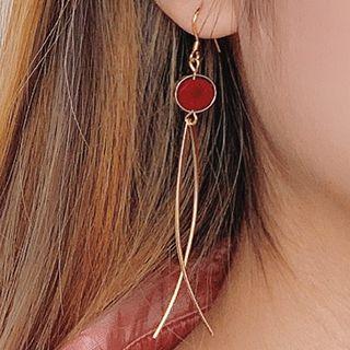 Bobble Alloy Fringed Earring