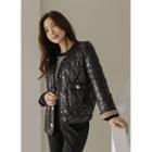 Contrast-trim Duck-down Jacket