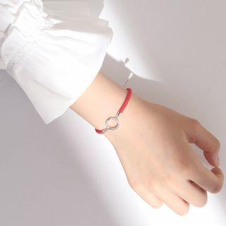 925 Sterling Silver Red String Bracelet