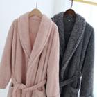 Couple Matching Plain Fleece Robe