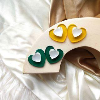 Heart Acrylic Earring