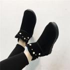 Beaded Ankle Snow Boots