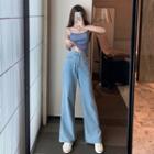 Wide Leg Jeans / Camisole Top