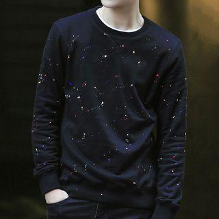 Painted Print Pullover