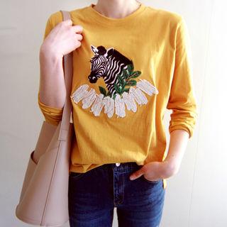 Zebra Patterned T-shirt