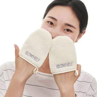 Facial Cleansing Gloves White - One Size