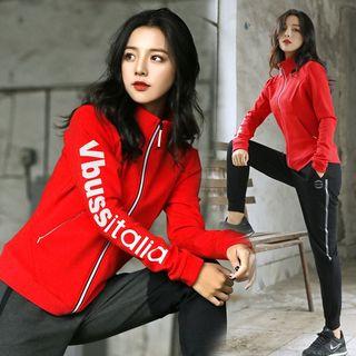 Set: Lettering Jacket + Sweatpants