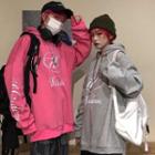 Couple Matching Lettering Oversize Hoodie