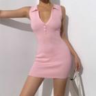 Knitted Bodycon Mini Dress