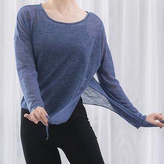 Sheer Tie-waist Dance Top