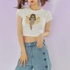 Cartoon Round-neck Short-sleeve T-shirt
