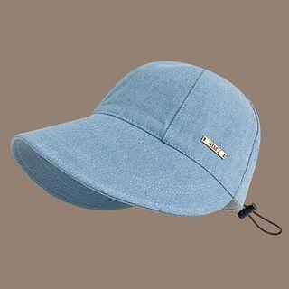 Drawstring Denim Sun Hat