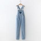 Heart Denim Straight Leg Jumper Pants