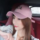 Alloy Hoop Lettering Embroidered Baseball Cap