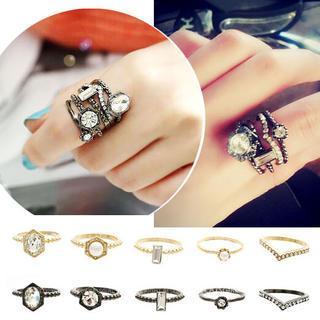 Set Of 5: Stacking Ring