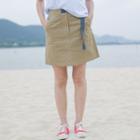 Mini Cargo Skirt Dark Khaki - One Size