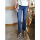Banded-waist Boot-cut Jeans