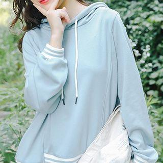Drawstring Hoodie Khaki - One Size