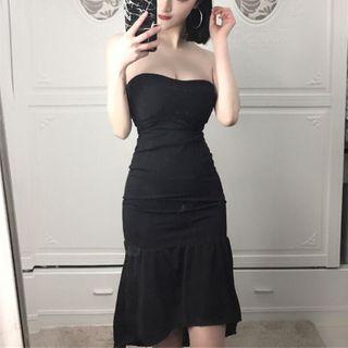 Strapless Midi Mermaid Dress