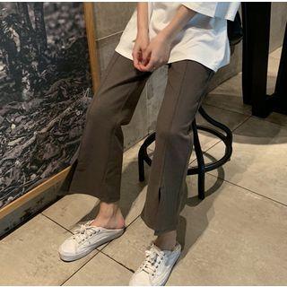 Slit Straight Cut Pants