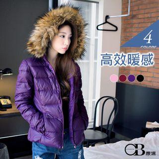 Furry-hood Down Jacket