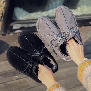 Fleece Lined Lace Up Shoes