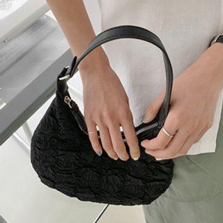 Textured Fabric Hobo Bag