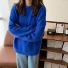 Corduroy Straight Leg Pants Pants - Blue - One Size
