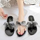 Chiffon Ribbon Flip Flops