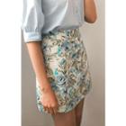 Rosette A-line Miniskirt