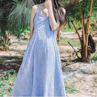 Lace Strappy Maxi Sun Dress