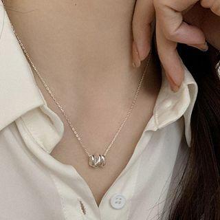 Coil Pendant Sterling Silver Necklace