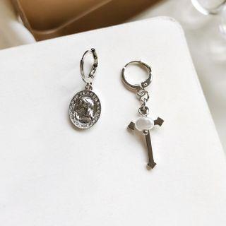 Cross Asymmetrical Earrings