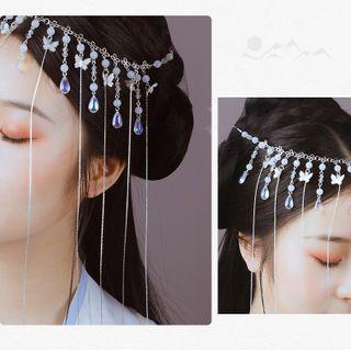 Retro Fringed Butterfly Headpiece As Shown In Figure - One Size