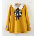 Hot Air Balloon Print Sweater