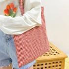 Gingham Tote Bag Vintage Red - One Size