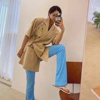 Two-way Short-sleeve Boxy Blazer