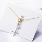 Floral Necklace Gold Floral Pendent & Necklace - One Size