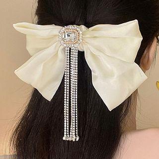 Fringed Ribbon Hair Clip