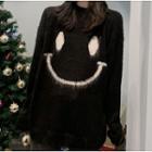 Smiley Face Knit Top